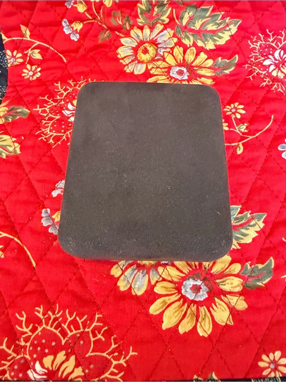 Tiffany & Co. Black Velour Clamshell Jewelry Box